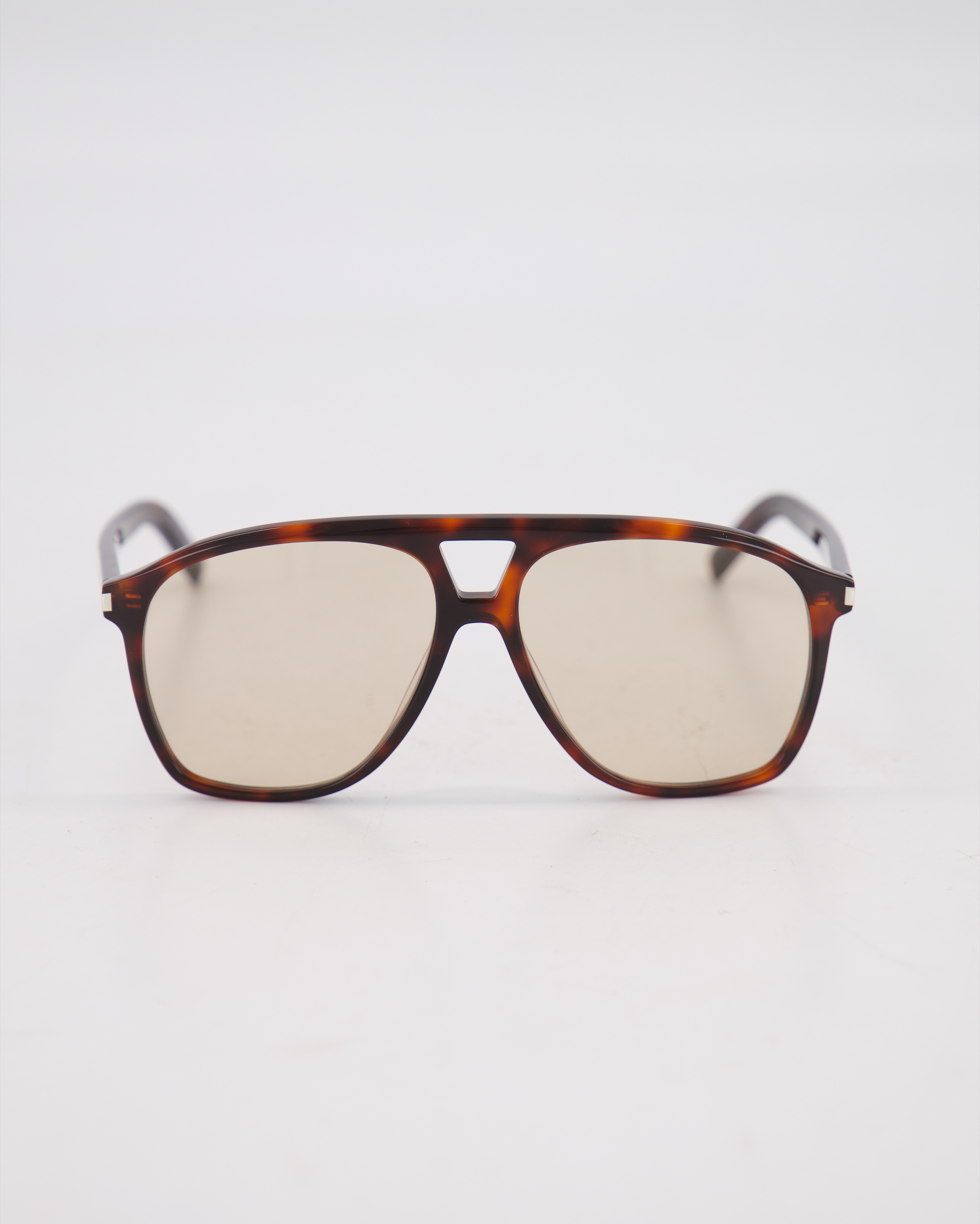 SAINT LAURENT - OVERSIZE PILOT 'SL 596 DUNE' SUNGLASSES /HAVANA tortoise