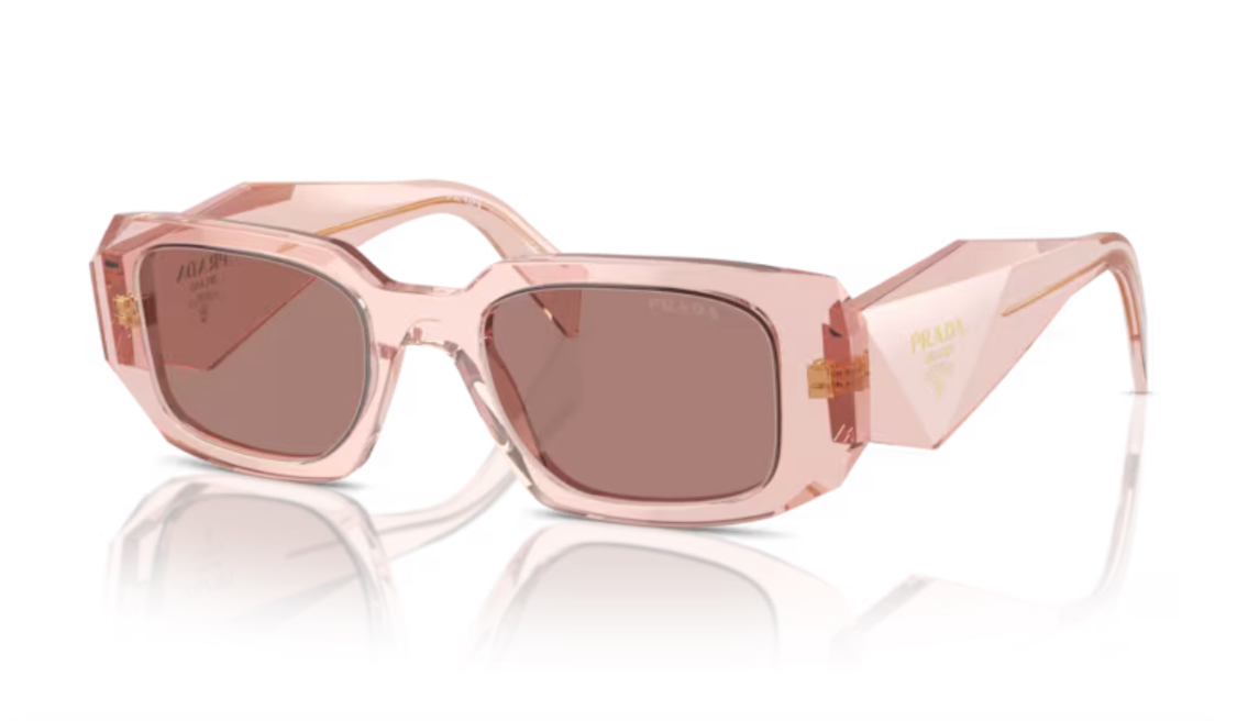 PRADA - SLIM RECTANGLE '17ws' SUNGLASSES /Transparent Peace