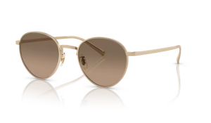 OLIVER PEOPLES *POLARIZED* - ROUND 'Rhydian' SUNGLASSES /Gold