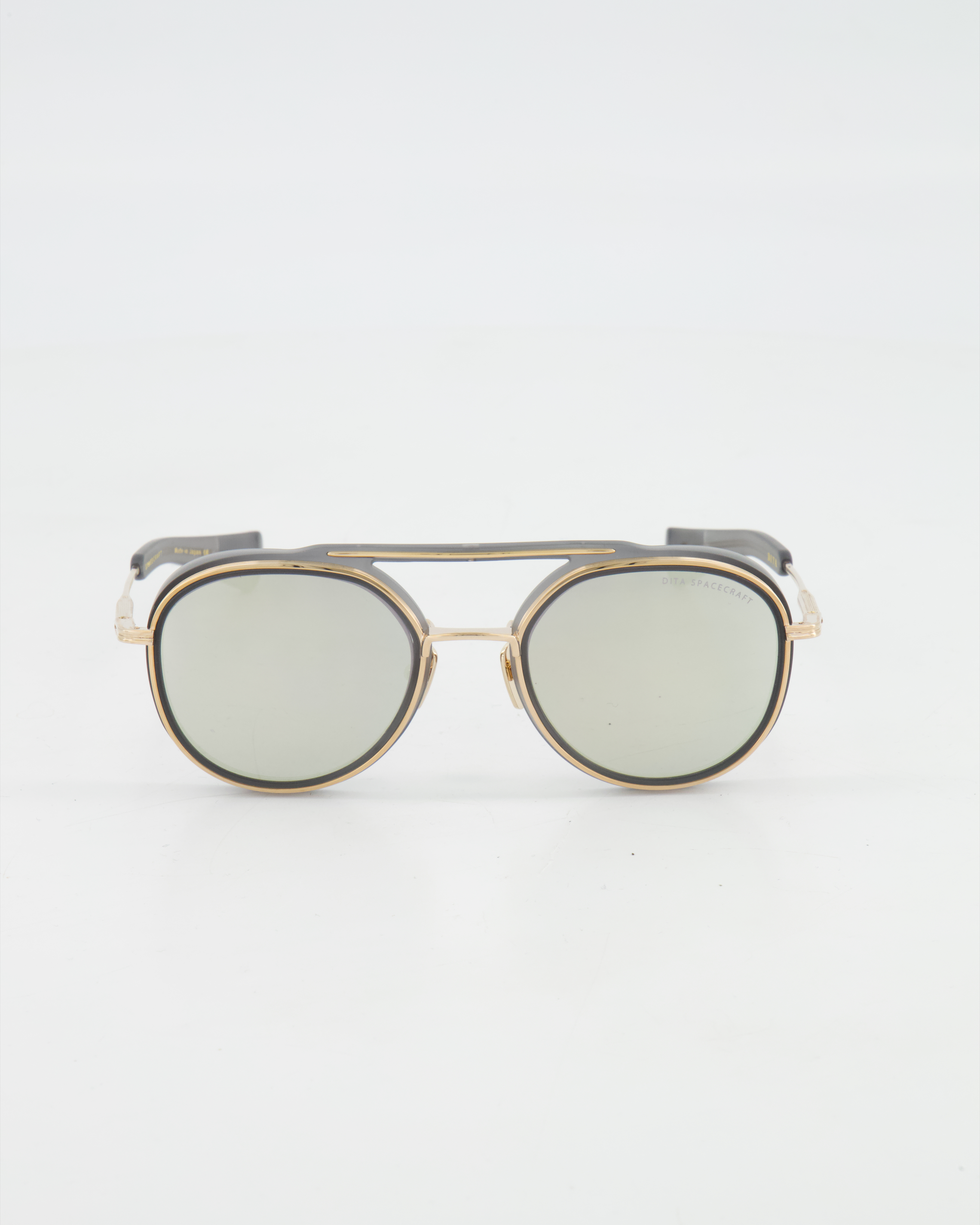 DITA - 1940’s PILOT ’SPACECRAFT’ SUNGLASSES /Grey + White Gold