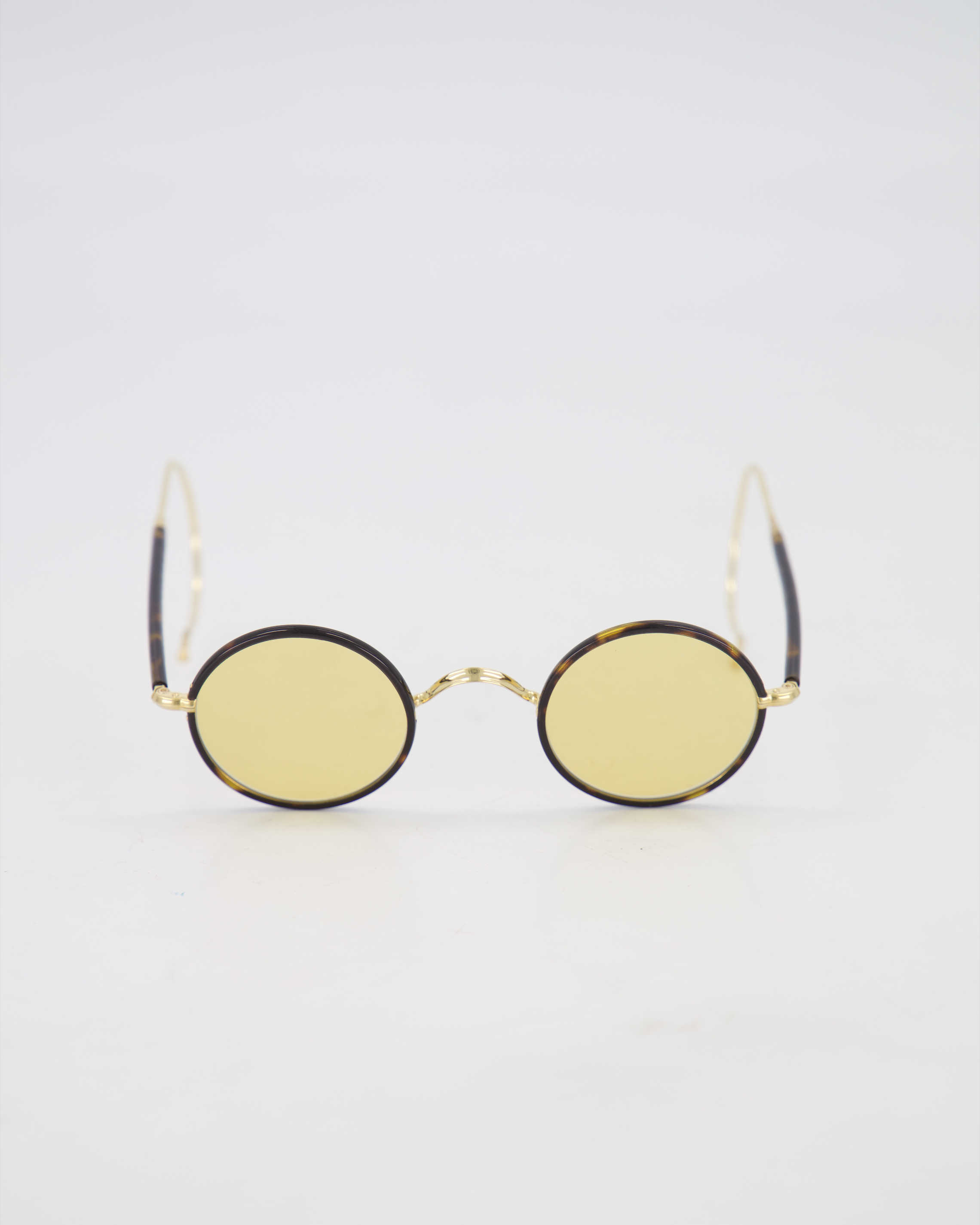 Ducloux Les Lunettes - 1930’s STYLE 'RONDE PM H W105 SOL SAFRAN' Sunglasses /DARK HAVANA