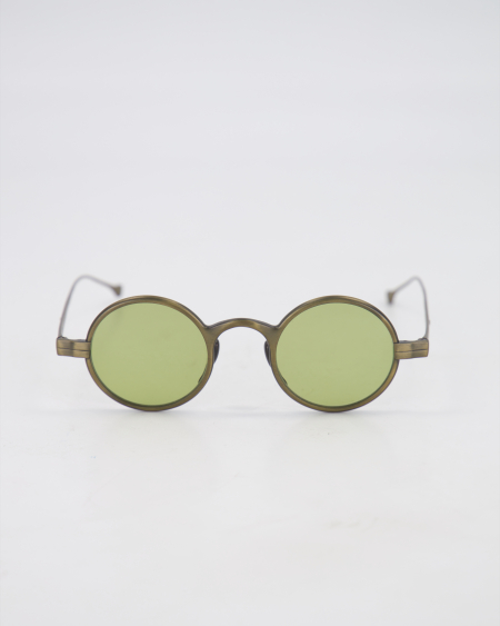 Ducloux Les Lunettes - COLLECTION XiX | ROUND 'SPECULA SOL VERONESE' Sunglasses /ANTIQUE GOLD