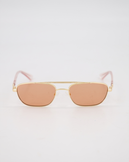 LE SPECS - LE SUSTAIN ♲ 'LE MIMI' SUNGLASSES /GOLD + CINNAMON TINT