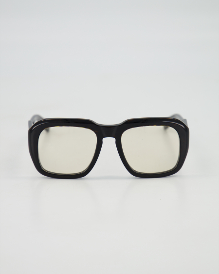 CHLOÉ - BOLD SQUARED SUNGLASSES /HAVANA BROWN (CUSTOMIZED LENS)