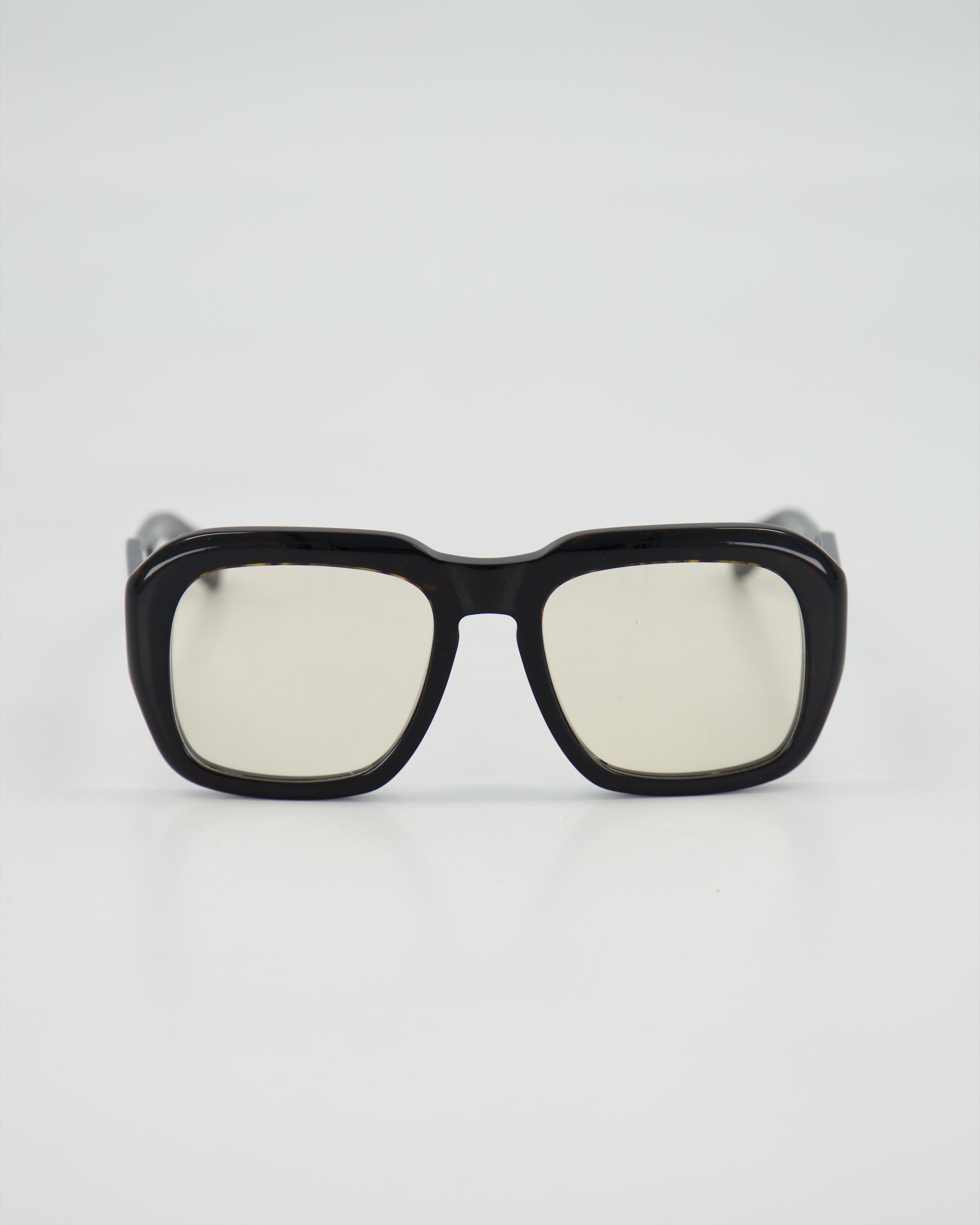 CHLOÉ - BOLD SQUARED SUNGLASSES /HAVANA BROWN (CUSTOMIZED LENS)