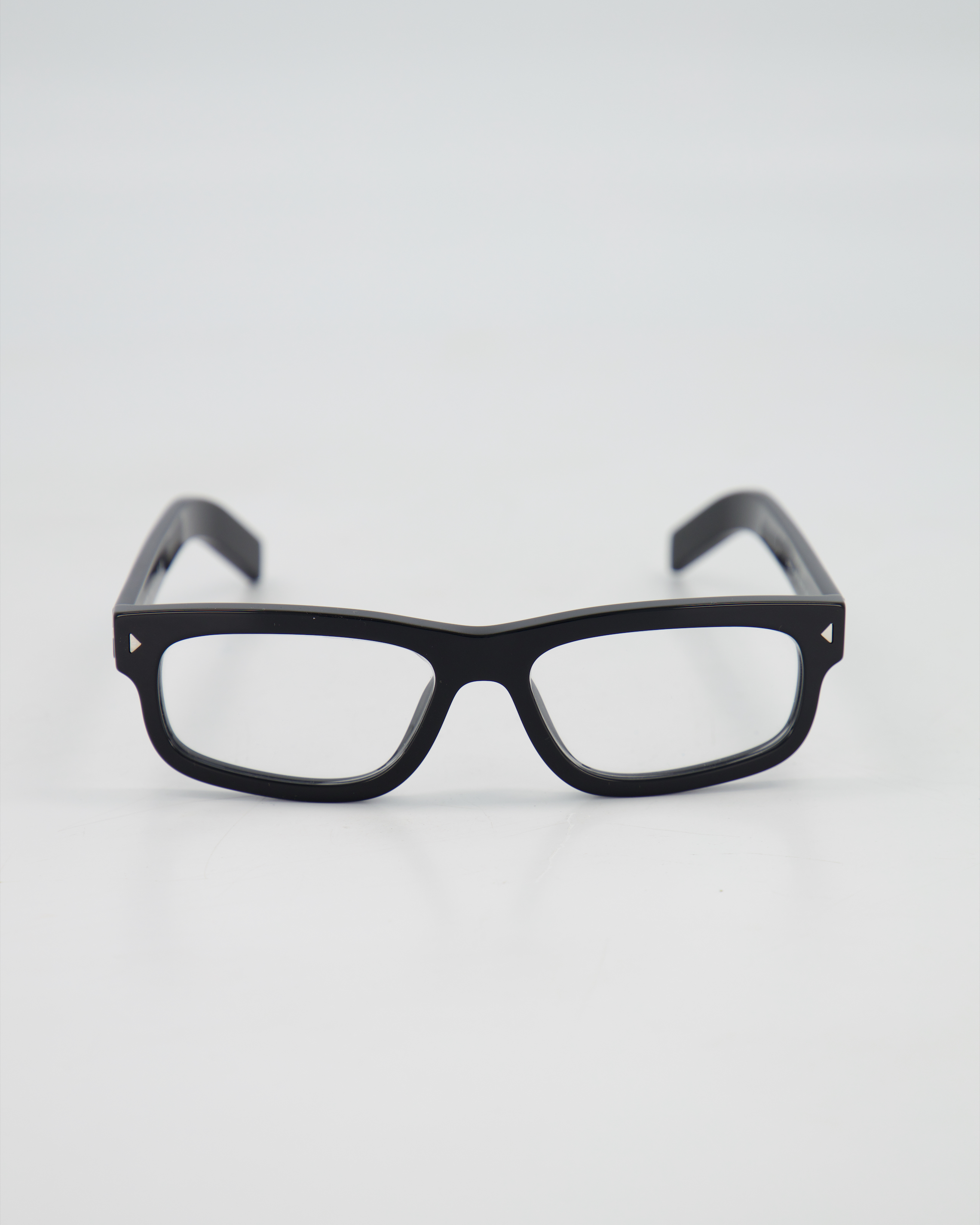 PRADA - BOLD RECTANGLE OPTICAL EYEGLASSES /BLACK