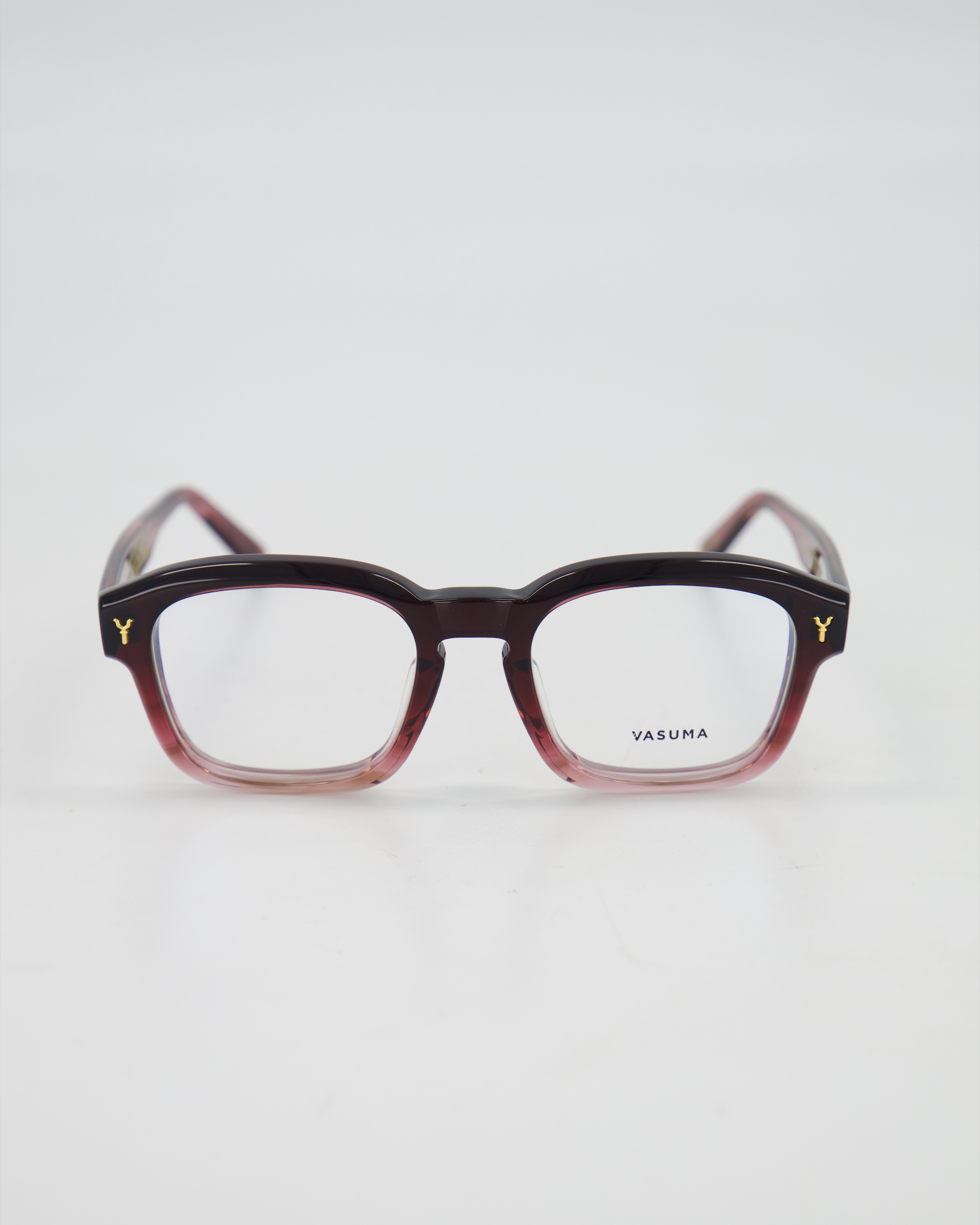 VASUMA - BOLD RECTANGLE ’ANGULIFER’ OPTICAL EYEGLASSES /PURPLE GRADIENT