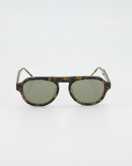 THOM BROWNE - ROUND AVIATOR UES416A Sunglasses /TORTOISE