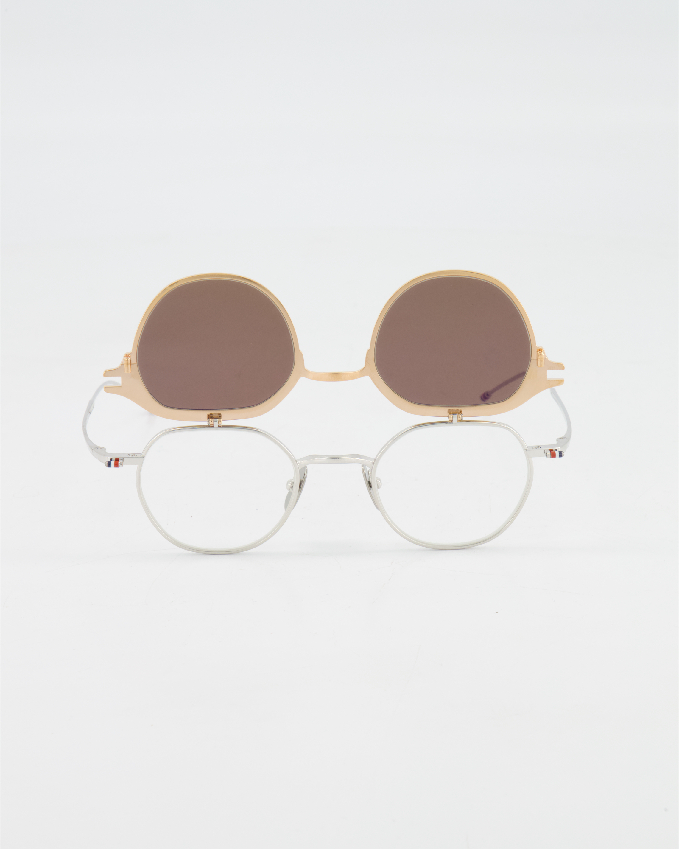 THOM BROWNE - SMALL ROUND UES812A *CLIPON* EYEGLASSES /ROSE GOLD