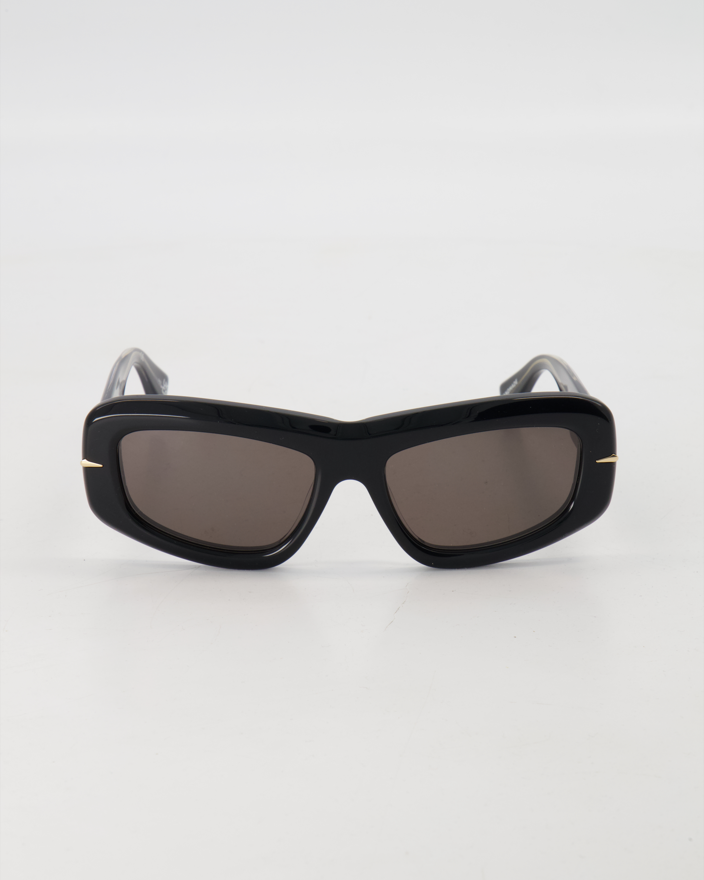 LE SPECS LUXE - BOLD RECTANGLE ’NUMERO OCHO’ SUNGLASSES /OBSIDIAN BLACK