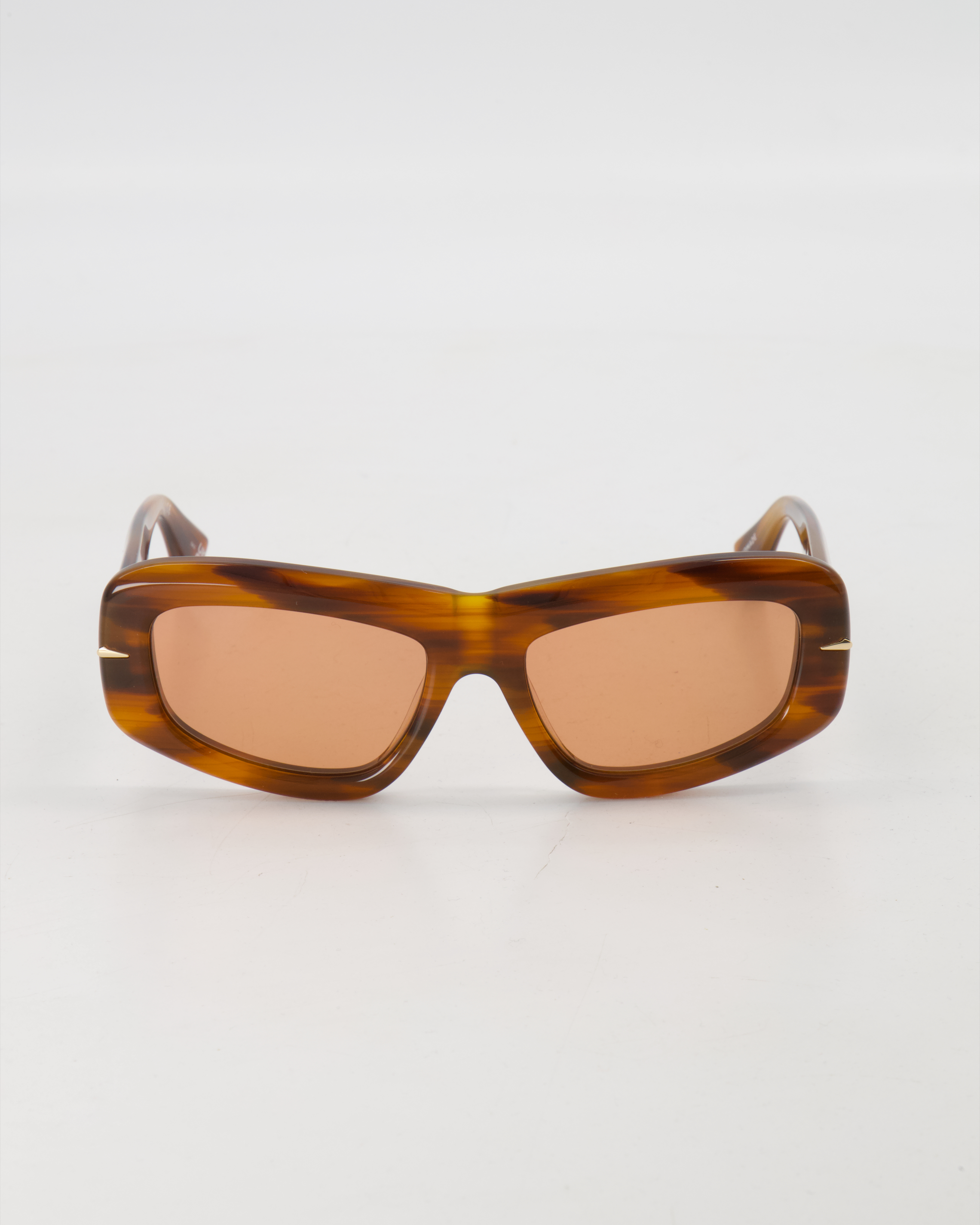 LE SPECS LUXE - BOLD RECTANGLE ’NUMERO OCHO’ SUNGLASSES /TEAK