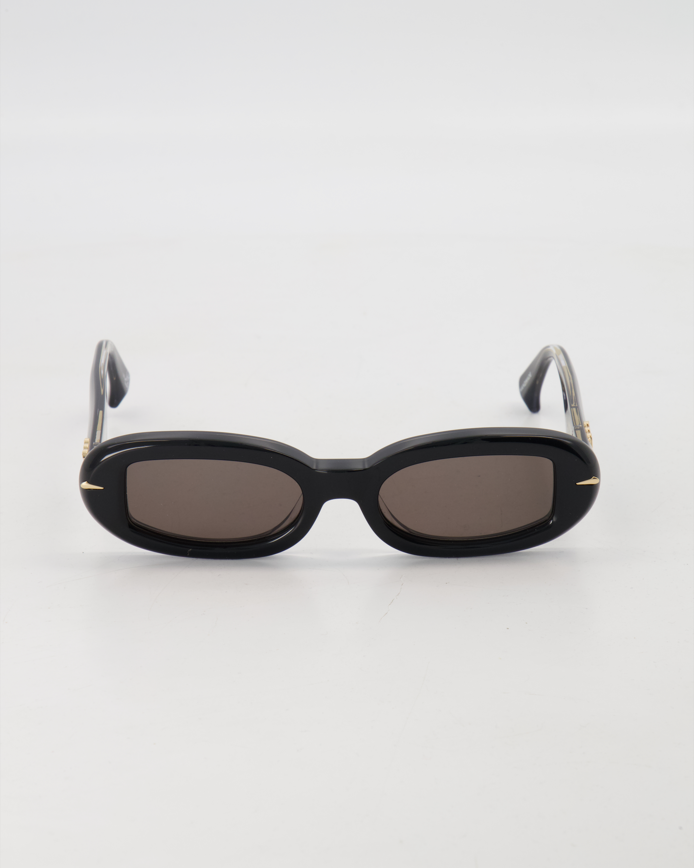 LE SPECS LUXE - BOLD SLIM RECTANGLE ’NUMERO SIETE’ SUNGLASSES /OBSIDIAN BLACK