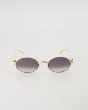 CARTIER - OVAL ‘CLASH DE CARTIER’ SUNGLASSES /GOLD