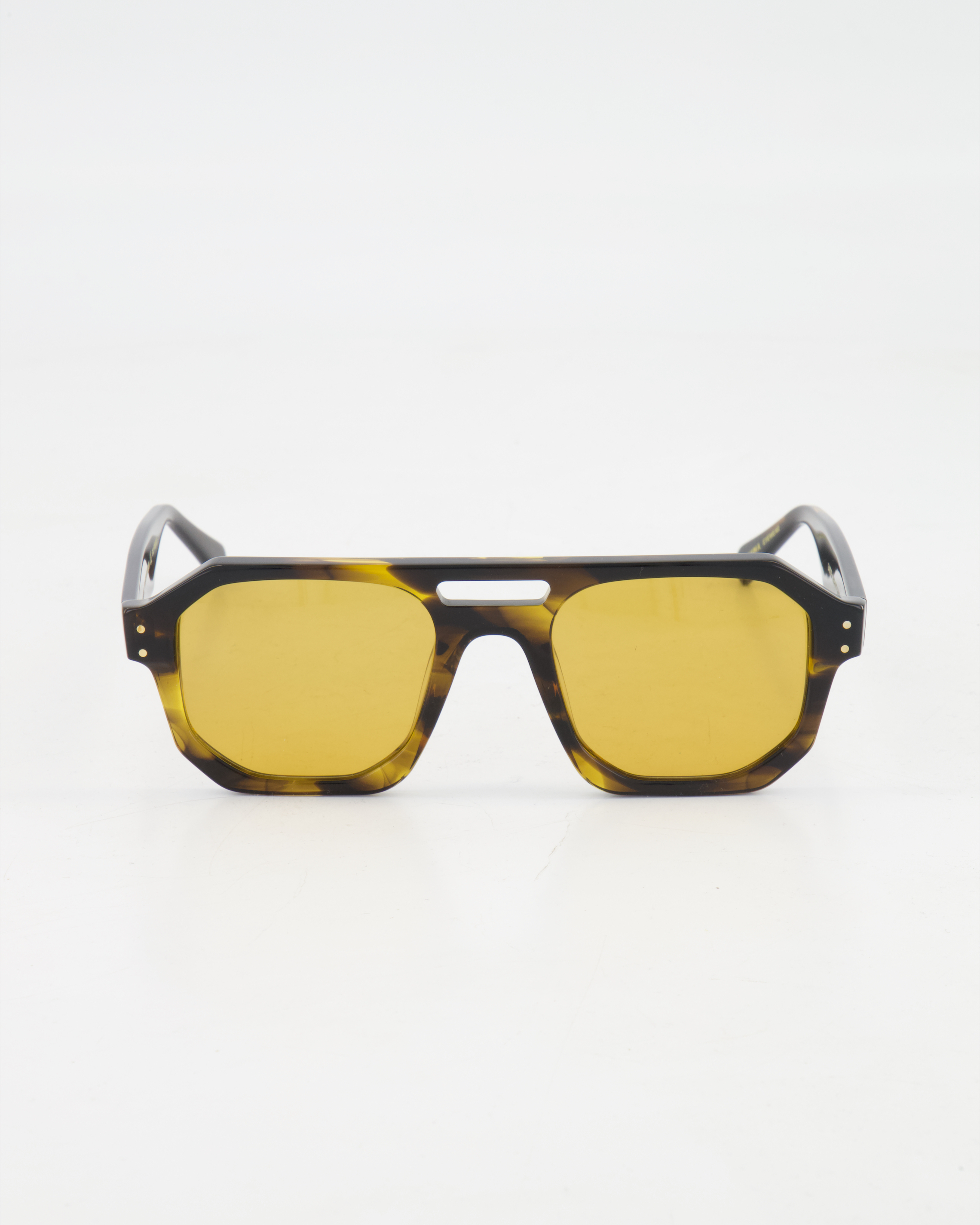 VASUMA - RECTANGLE ’GARTER’ SUNGLASSES /BROWN HAVANA