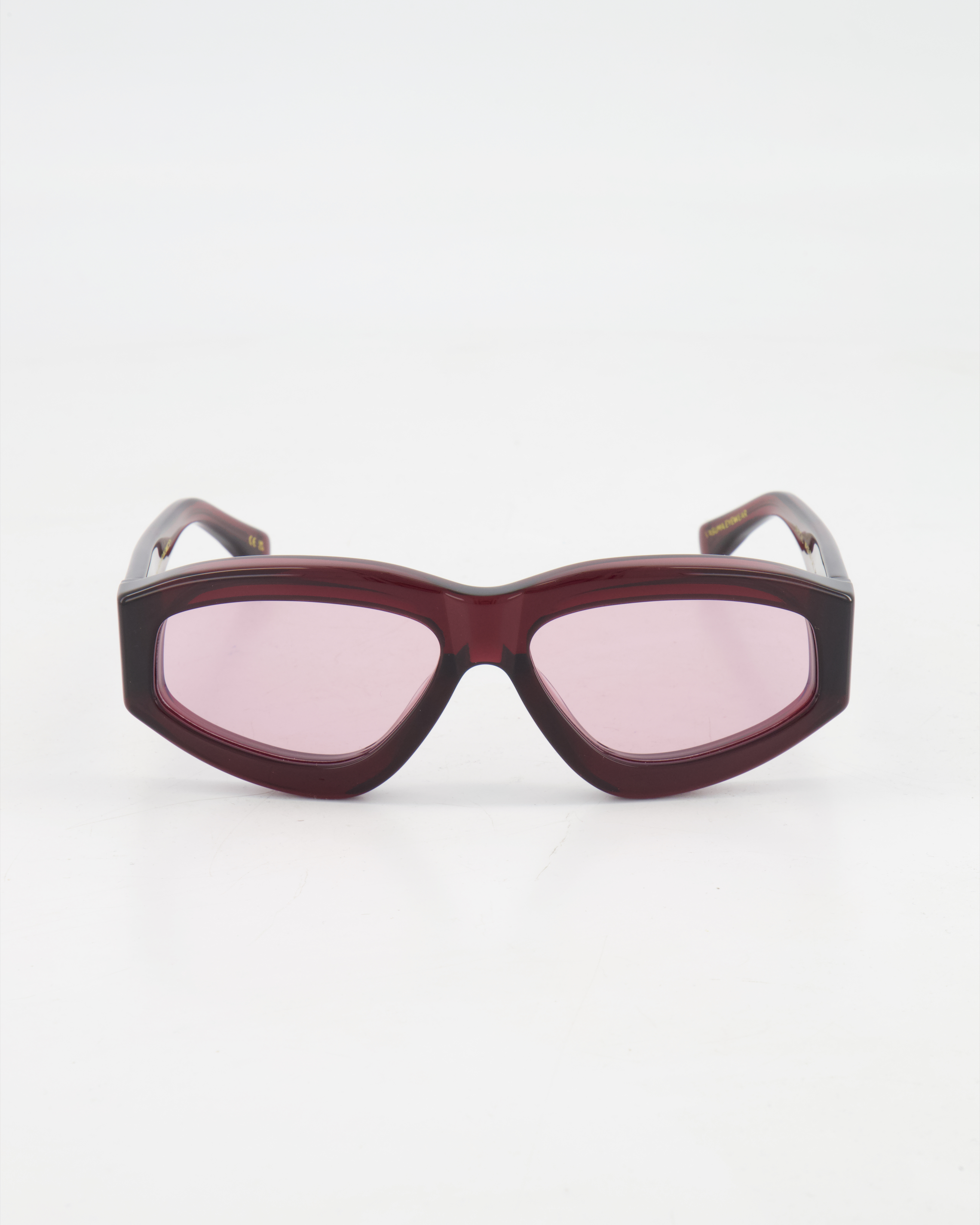 VASUMA - BOLD WRAP ’WHIPTAIL’ SUNGLASSES /BURGUNDY