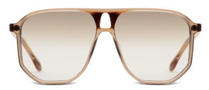 E&E EYEWEAR - OVERSIZE PILOT ’VIPPVEDEL’ SUNGLASSES /Rosehip + Light Bark
