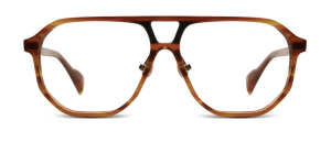 E&E EYEWEAR - SMALL PILOT ’ VIPPVEDEL Småa’ OPTICAL /Honey + Northern Black