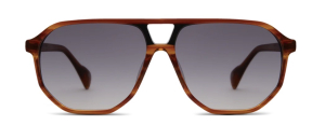 E&E EYEWEAR - SMALL PILOT ’VIPPVEDEL SMÅA’ SUNGLASSES /Honey + Northern Black