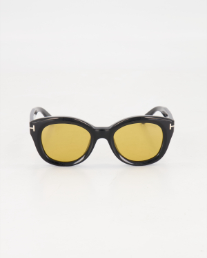 TOM FORD - BOLD ROUND ‘NIKA 02’ SUNGLASSES /BLACK