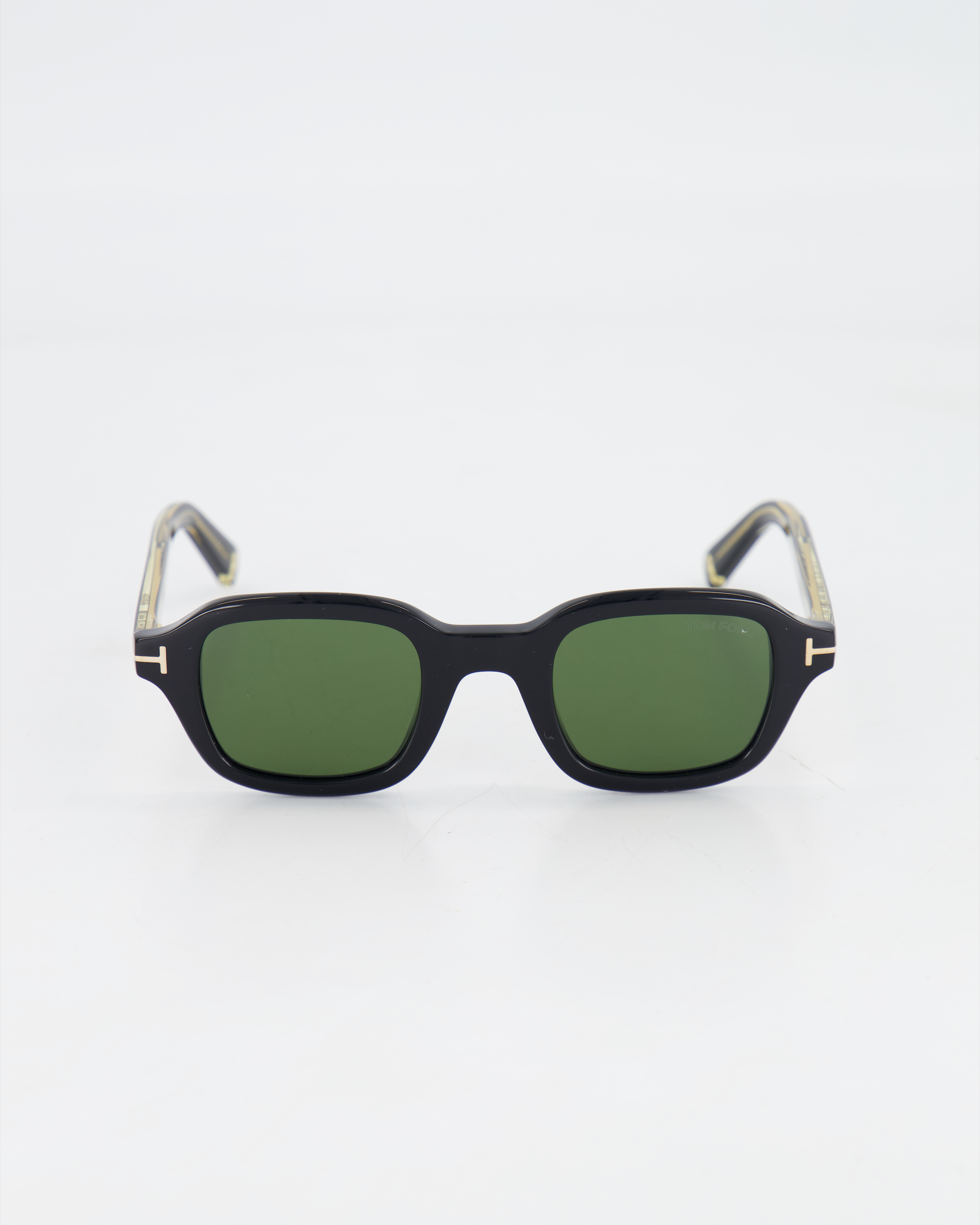TOM FORD ICON - BOLD RECTANGLE  TI0021 SUNGLASSES /SHINY BLACK