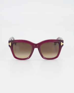 TOM FORD ICON - BOLD CATEYE  FT1329 SUNGLASSES /SHINY VIOLET
