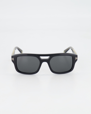 TOM FORD ICON - BOLD PILOT  TI0022 SUNGLASSES /SHINY BLACK