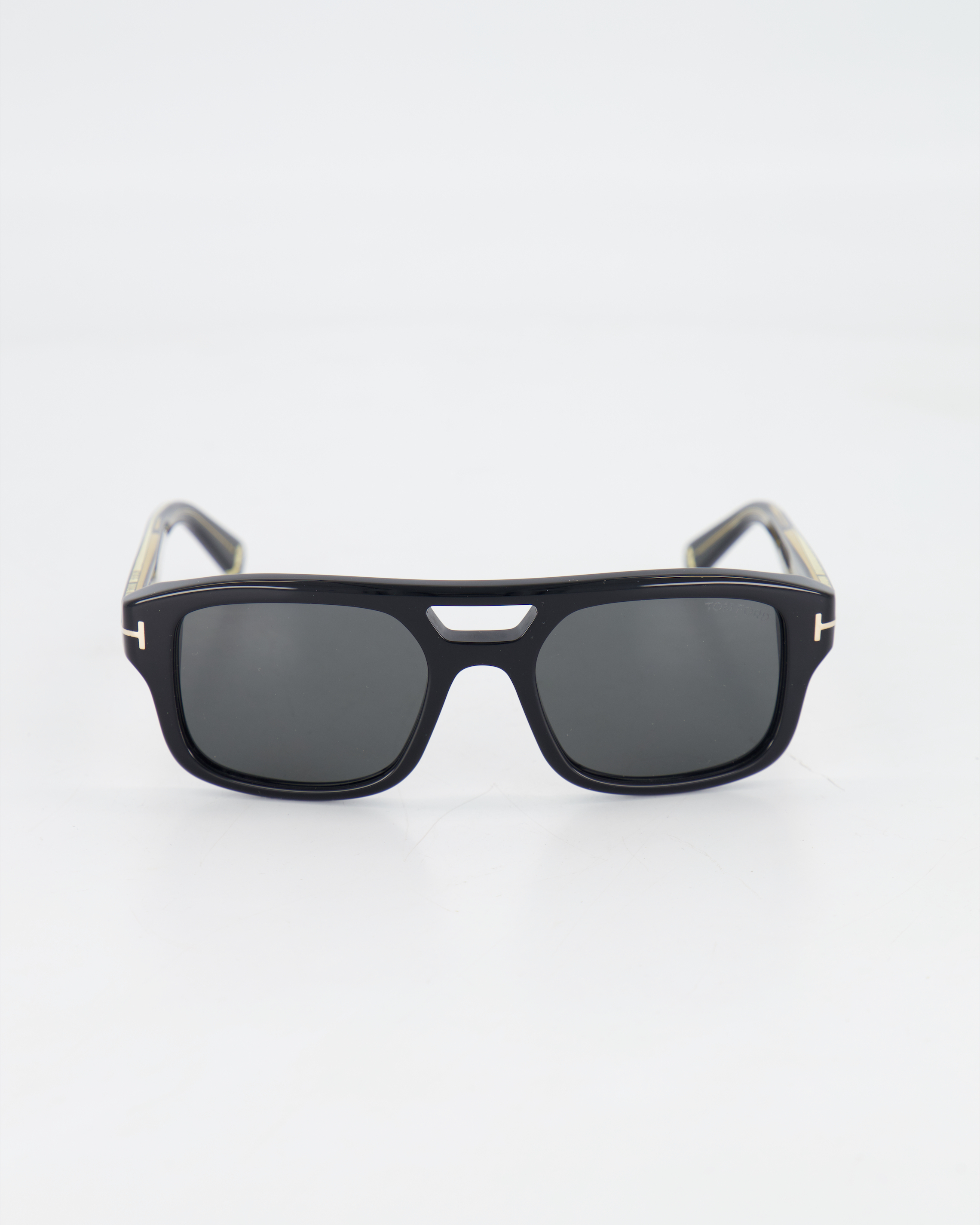 TOM FORD ICON - BOLD PILOT  TI0022 SUNGLASSES /SHINY BLACK