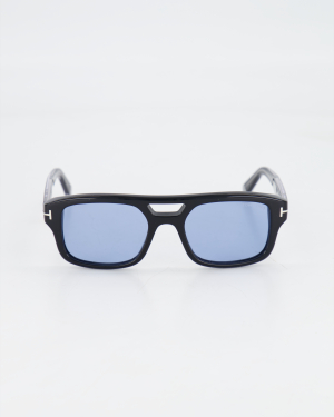TOM FORD ICON - BOLD PILOT  TI0022 SUNGLASSES /SHINY BLACK