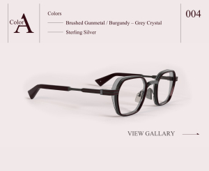 MASUNAGA - *MASTERS OF CRAFT* /004A Brushed Gunmetal / Burgundy