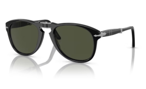 PERSOL - Round '714 FOLDING' Sunglasses /Black