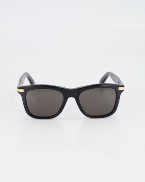 CARTIER - BOLD RECTANGLE SUNGLASSES /BLACK
