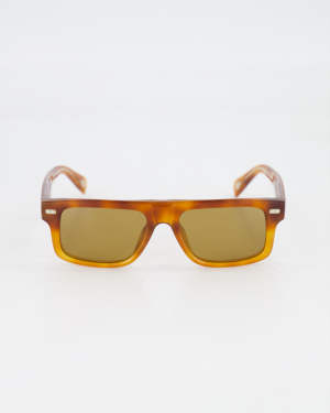 BRUNELLO CUCINELLI - BOLD RECTANGLE SUNGLASSES /Havana fiamma