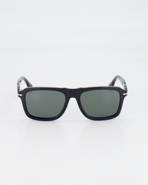 PERSOL - Round '0PO8002S' Sunglasses /Black *POLARIZED*