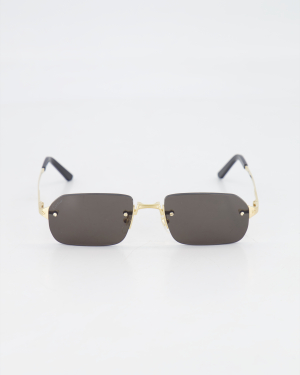 CARTIER - RIMLESS ’SANTOS’ SUNGLASSES /GOLD