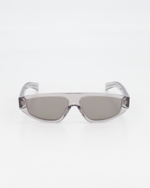 PRADA - OVAL SLIM 0PR C02S SUNGLASSES /GREY TRANSPARANT