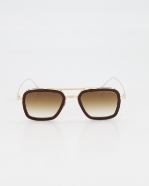DITA - PILOT ’FLIGHT.006’ SUNGLASSES /ROOT BEER + ANTIQUE WHITE GOLD