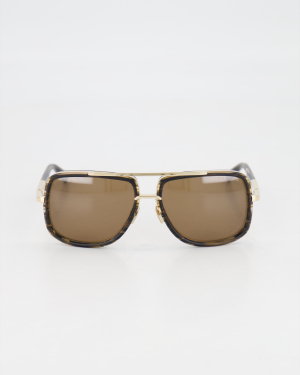 DITA - PILOT ’MACH ONE’ SUNGLASSES /White Gold + Burnt Timber