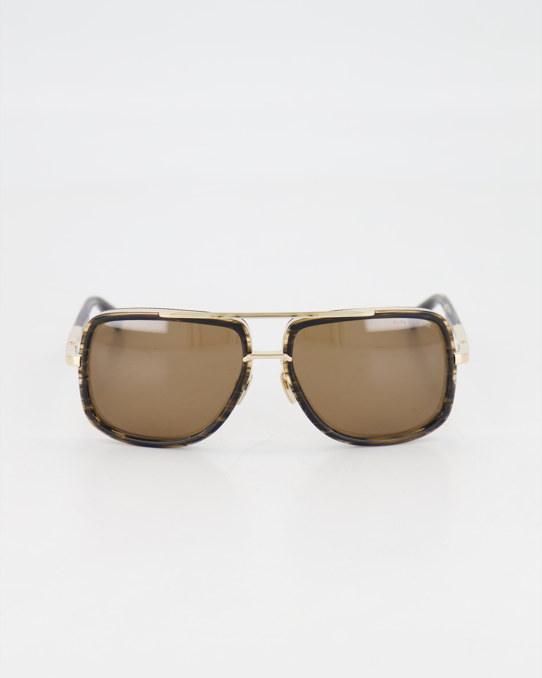 DITA - PILOT ’MACH ONE’ SUNGLASSES /White Gold + Burnt Timber