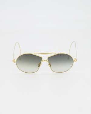 Ducloux Les Lunettes - VINTAGE PILOT 'PEGASE SOL KAKI' Sunglasses /GOLD