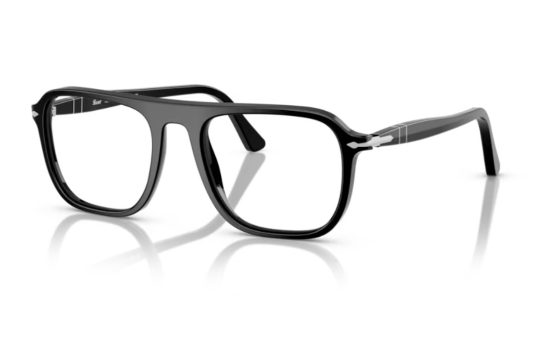 PERSOL - 1960's Pilot ’Jacques’ Eyeglasses /Black