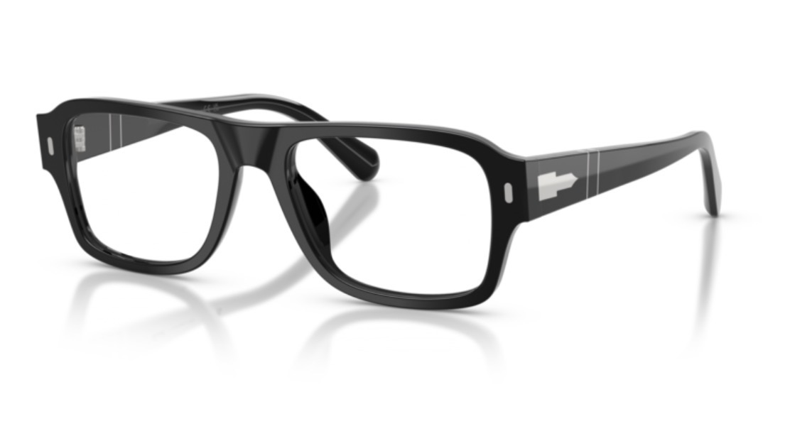 PERSOL - BOLD RECTANGLE Eyeglasses /Black