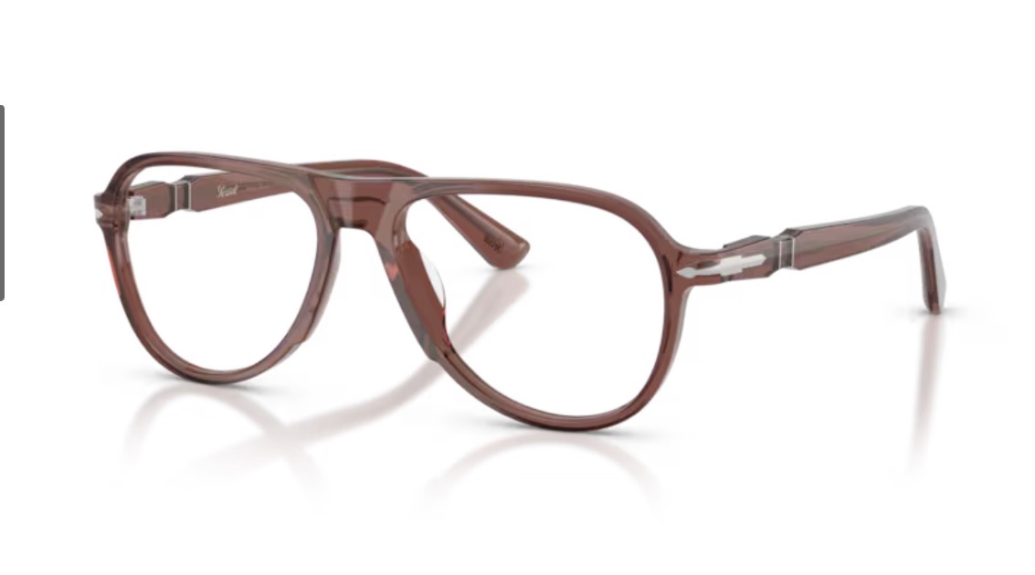 PERSOL - PILOT Eyeglasses /Light brown transparent