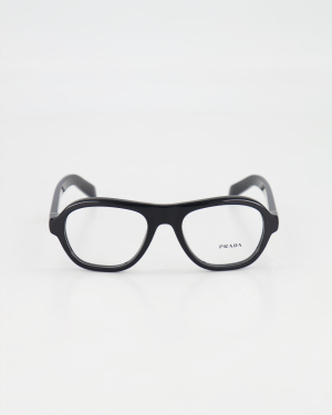 PRADA - OVAL PILOT OPTICAL GLASSES /Black