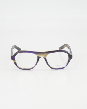 PRADA - OVAL PILOT OPTICAL GLASSES /Striped lagoon