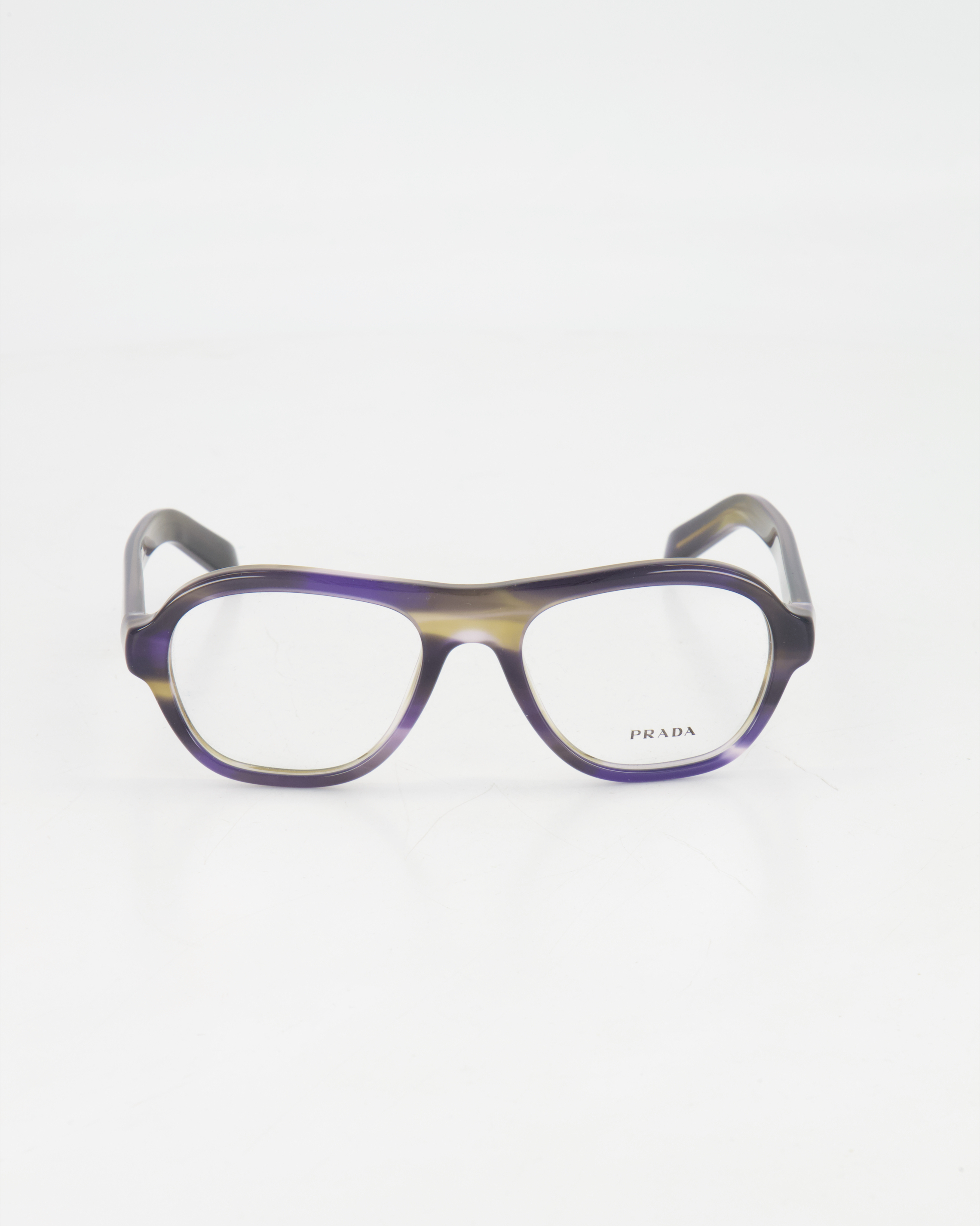 PRADA - OVAL PILOT OPTICAL GLASSES /Striped lagoon
