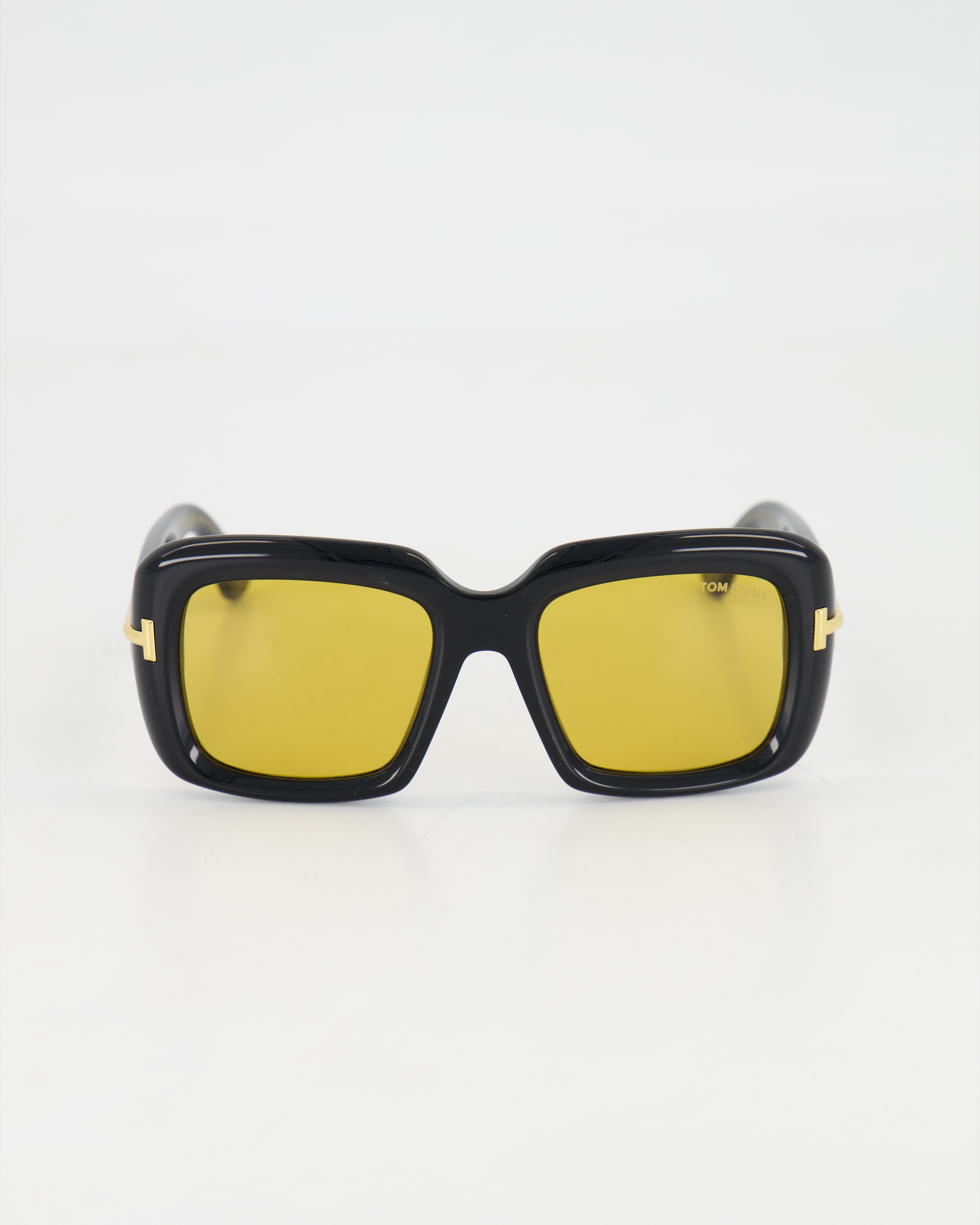 TOM FORD ICON - BOLD SQUARE SUNGLASSES /SHINY BLACK