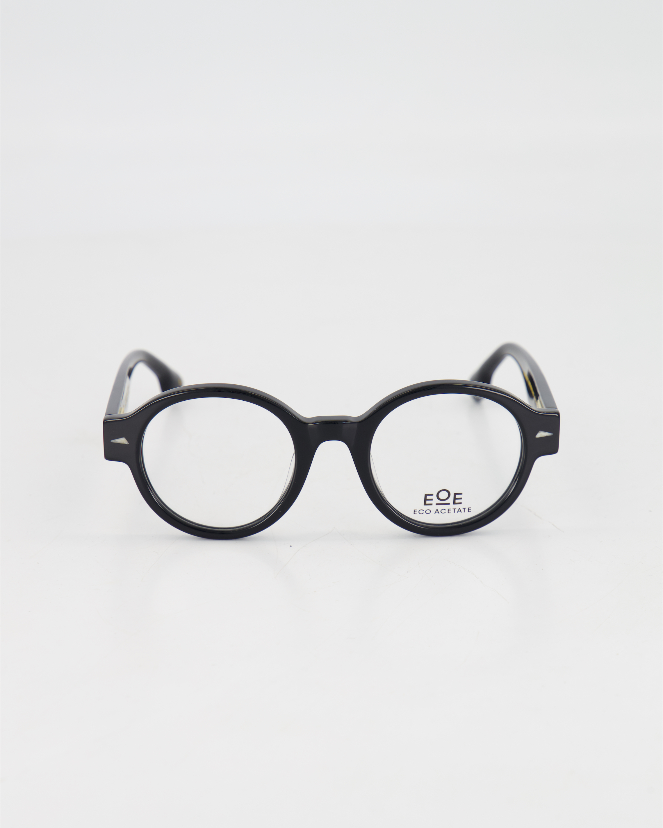 E&E EYEWEAR - ROUND ’BALÅLIDEN’ OPTICAL /BLACK + HORN