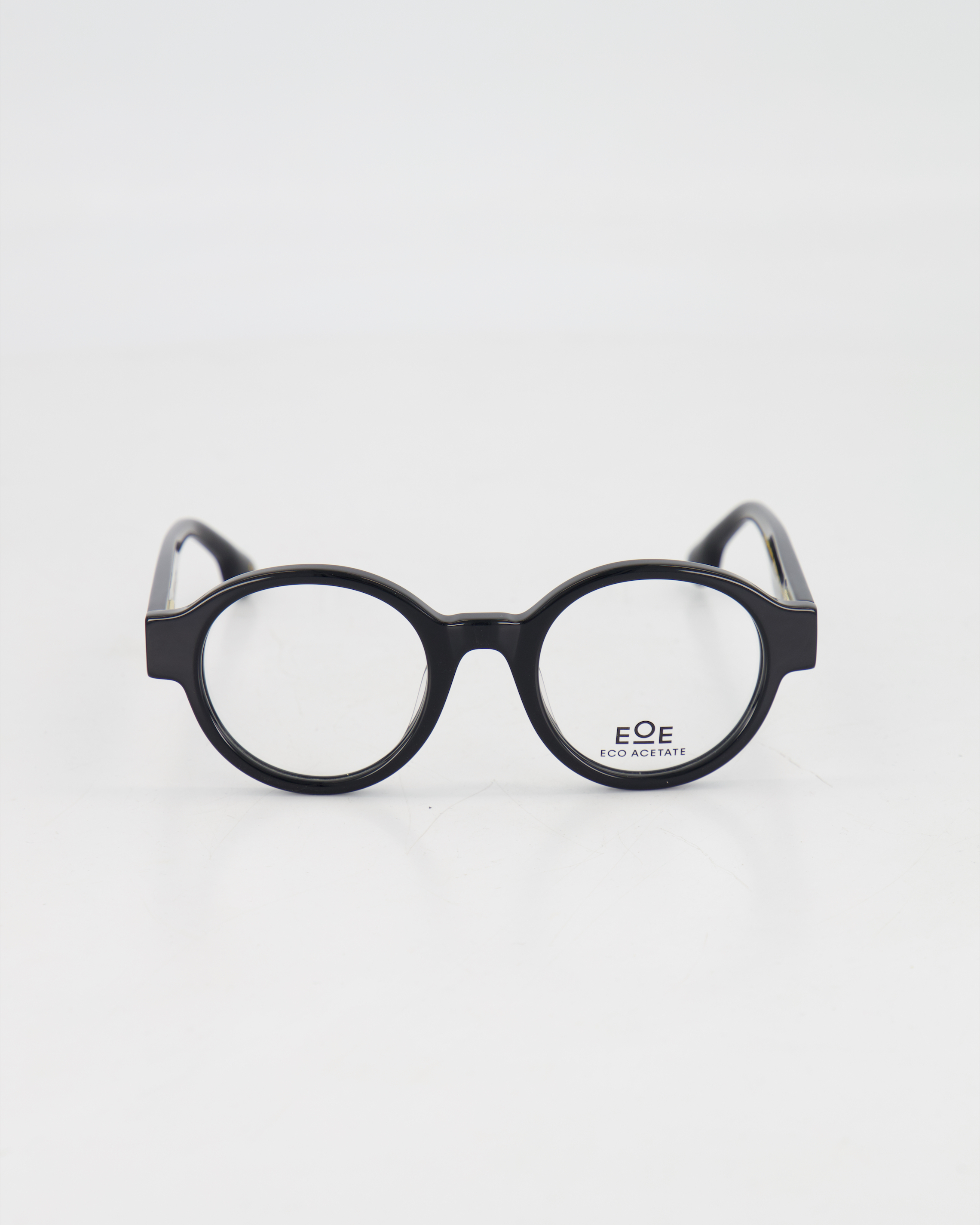 E&E EYEWEAR - ROUND ’BALÅLIDEN AUTHER’ OPTICAL /BLACK + HORN