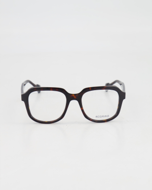 E&E EYEWEAR - OVERSIZE SQUARE ’NANOFLOWER Regrind’ OPTICAL /DARK WOOD