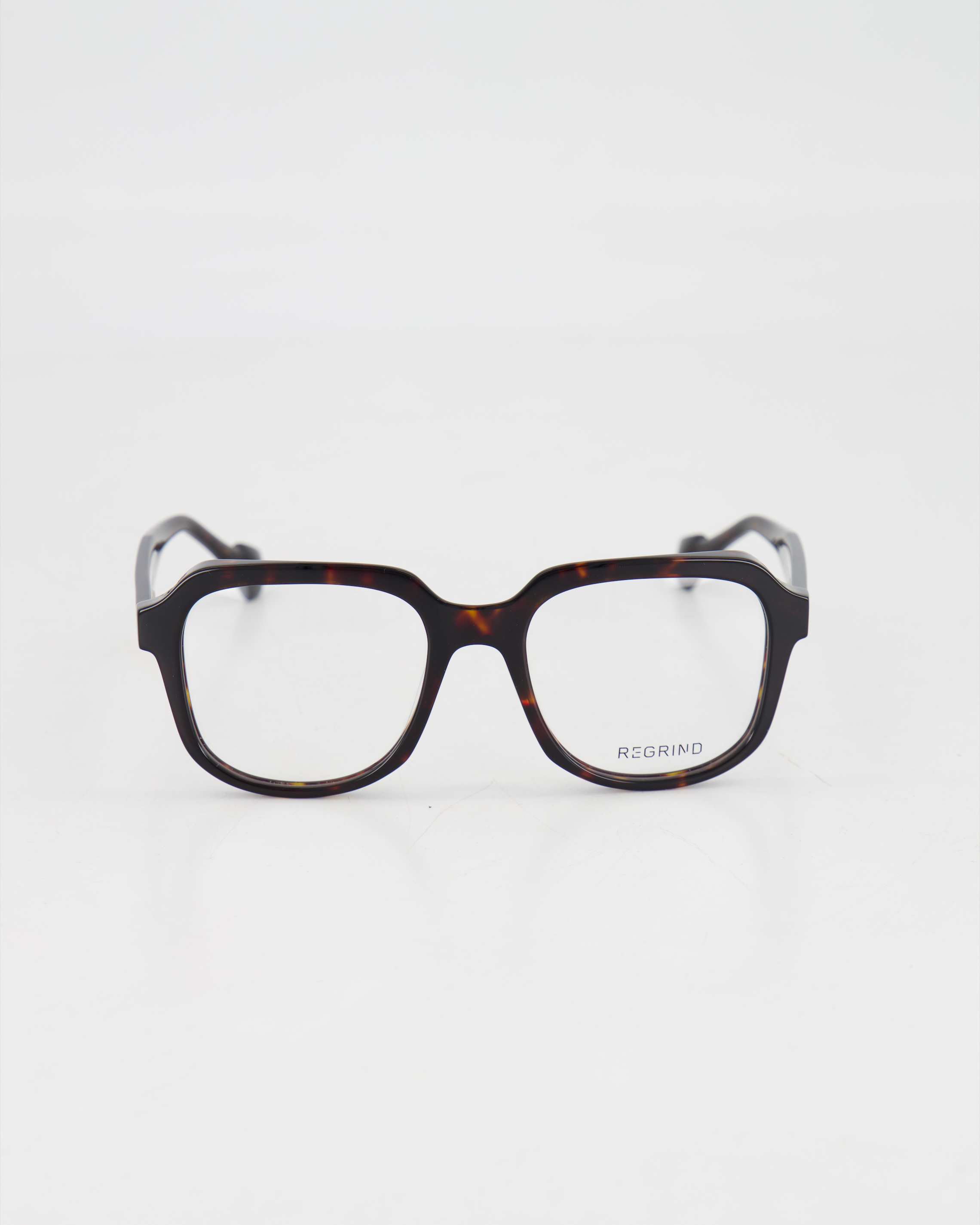 E&E EYEWEAR - OVERSIZE SQUARE ’NANOFLOWER Regrind’ OPTICAL /DARK WOOD